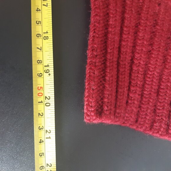 Polo Ralph Lauren SZ XL Vintage Wool Alpine Heavy Red & Beige Outdoor Sweater - Picture 15 of 16